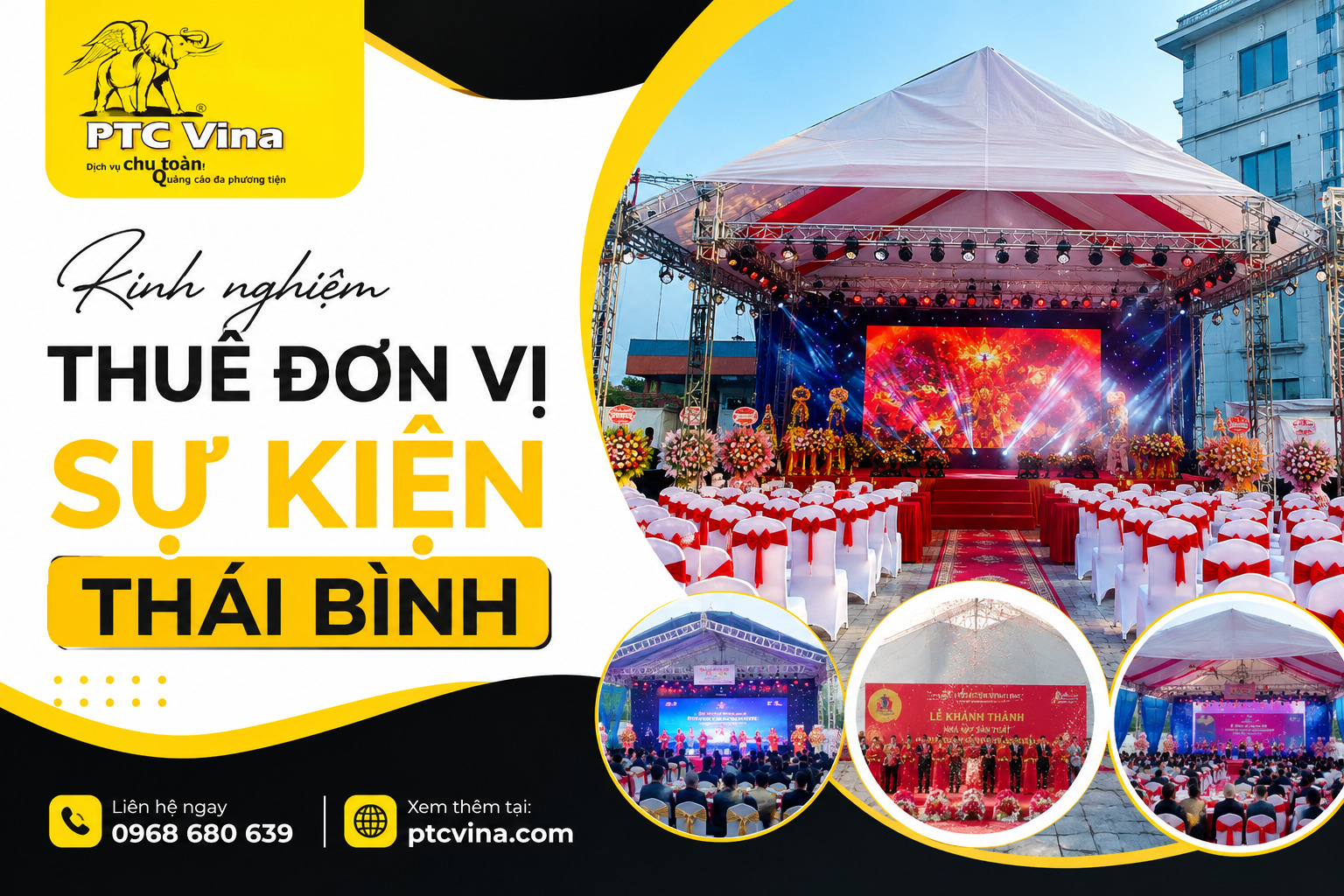 kinh nghiệm thuê đơn vị sự kiện Thái Bình