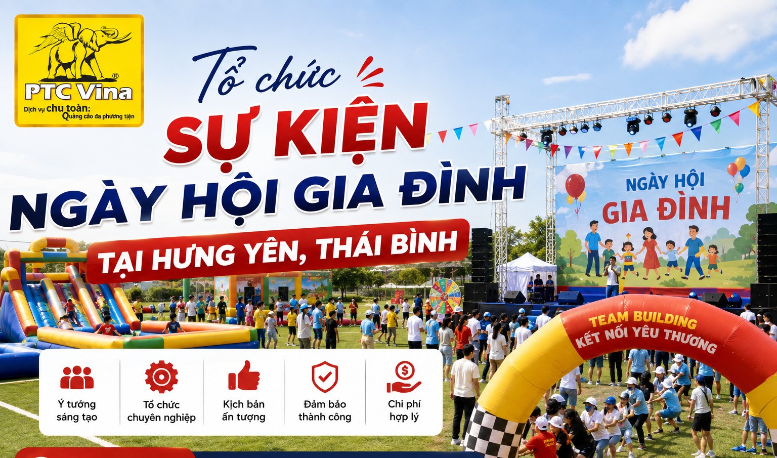 Tổ chức sự kiện ngày hội gia đình tại Hưng Yên, Thái Bình top 1
